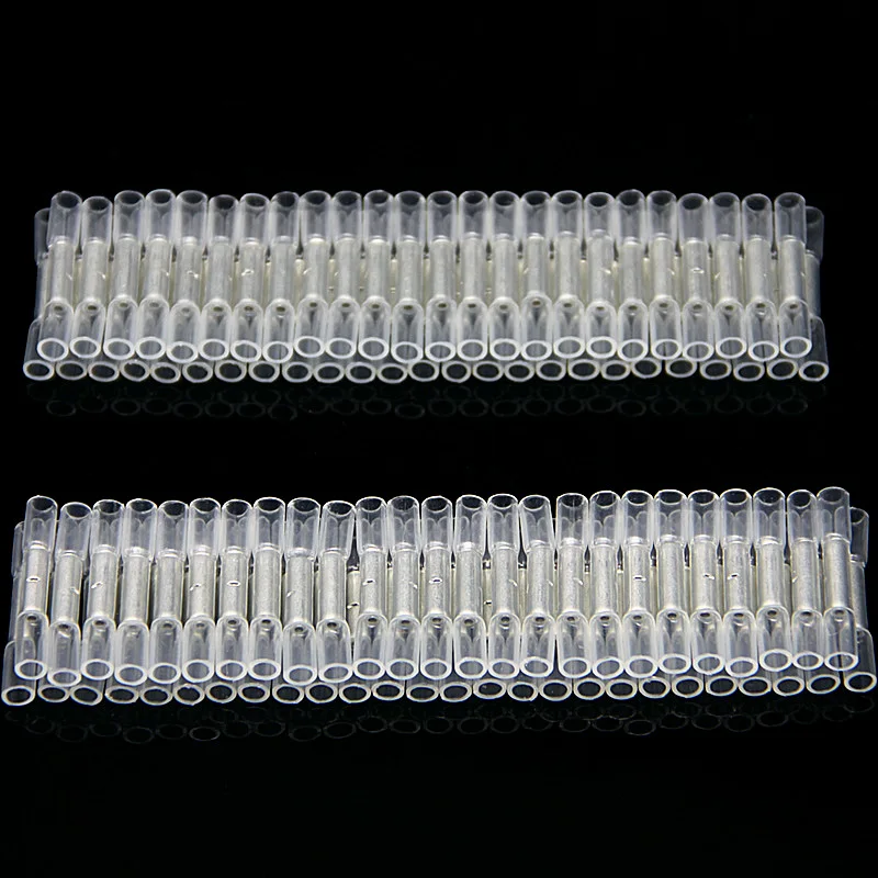 crimp terminais splice kit conectores a prova dagua awg26 24 50pcs 02