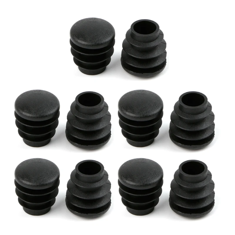 10 шт черные пластиковые ножки для мебели заглушка для круглых труб