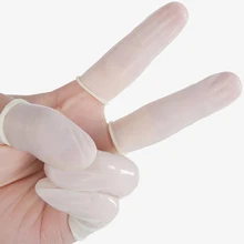 1 упаковка накладка на палец колпачок резиновый наперсток одноразовый противоскользящий для дизайна ногтей EY669