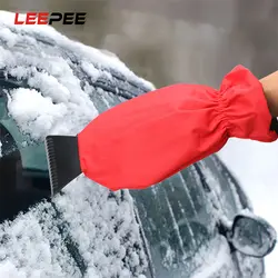 LEEPEE ледяная скребка перчатки для чистки автомобиля ручной инструмент для очистки льда инструмент для удаления льда теплые перчатки лопата