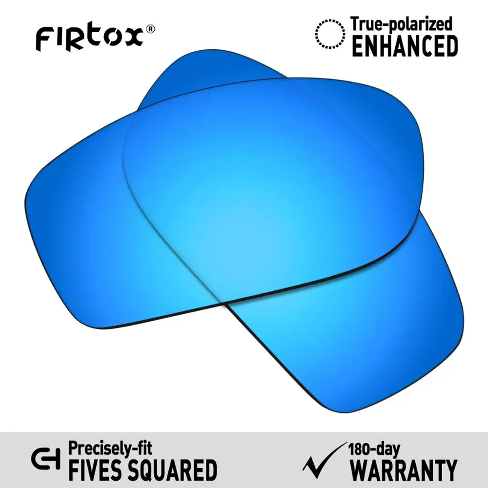 Firtox настоящие поляризованные Сменные рассеиватели UV400 для солнцезащитных очков-солнцезащитные очки в квадратном стиле(Только Совместимые линзы)-несколько цветов - Цвет линз: Blue-Polarized