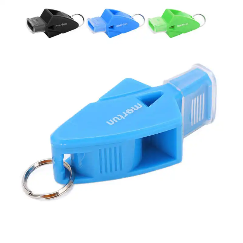 Whistle Crisp Sound Football Whistle with Lanyard Finger Clip for Sports for Emergency 6