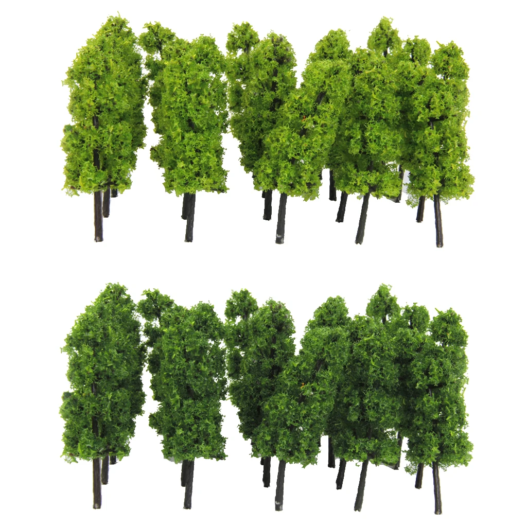 30 Set Model Tree Landscape 1:100 Scale Layout Train Garden Park Building Acce