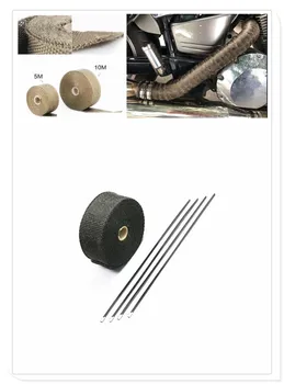 

Motorcycle exhaust cover protective cover with banana cloth modified heat for SUZUKI RGV250 VS800 Intruder VZ800 Marauder