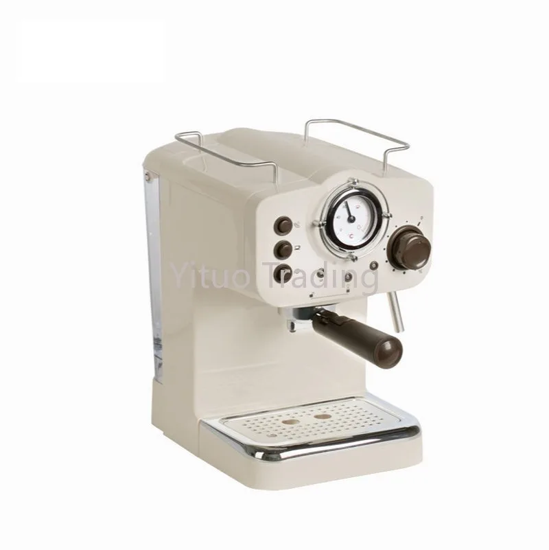 Household Pressure Coffee Machine 15bar High Power Steam Type Small Milk Froth Mini Semi-automatic Retro Espresso | Бытовая техника