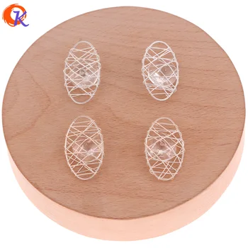 

Cordial Design 50Pcs 16*27MM Earring Findings/Earring Base Parts/Wire Enlace Oval Charm Beads/Hand Made/Jewelry Accessories
