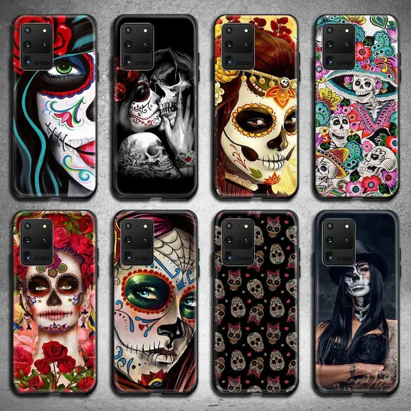 Модный чехол для телефона с черепами Samsung Galaxy S20 FE plus Ultra S6 S7 edge S8 S9 S10 5G lite 2020 |