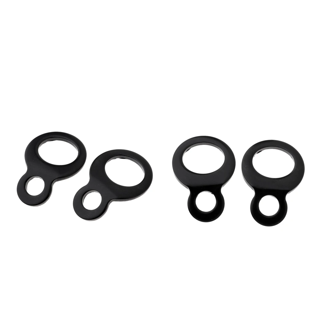 4PCS Black Tie Down Strap Rings for Motorcycle Dirt Bike ATV UTV Universal