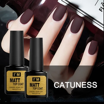 

CATUNESS 62 Colors Matte UV Gel Nail Polish 8ml Pure Nail Color Need Matte Top Coat Soak Off Nail Art Gel Varnish Manicure art