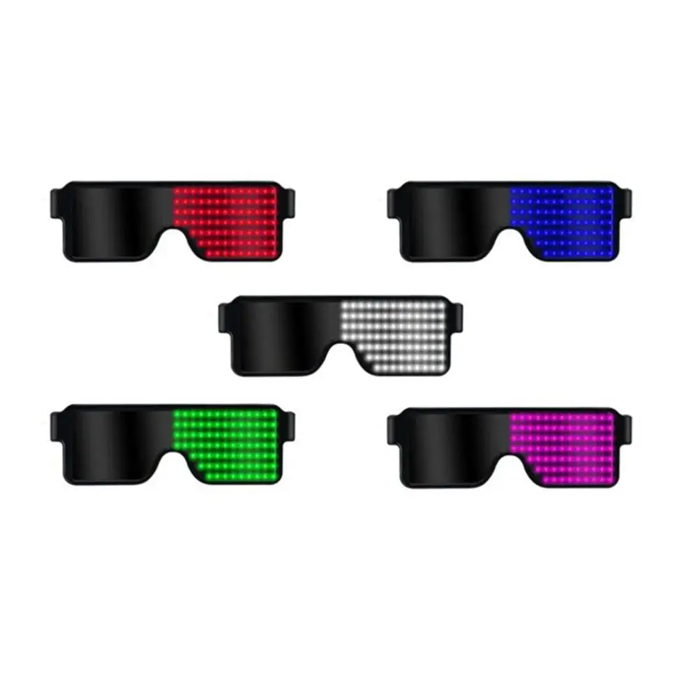 Led быстрая вспышка USB Led вечерние USB зарядка светящиеся очки светящиеся солнцезащитные очки рождественское освещение концертов игрушки Рождественские украшения