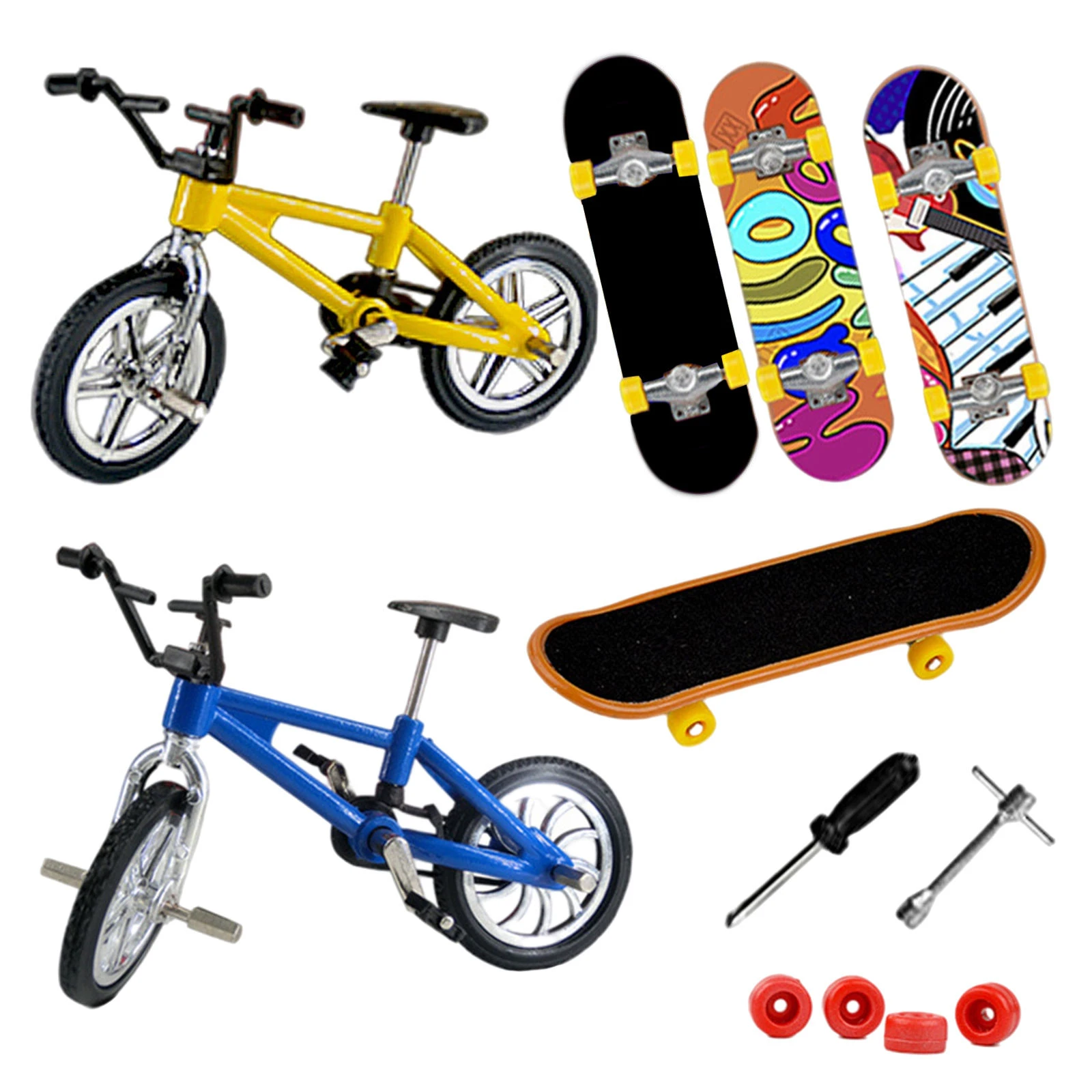 Juego de patinetes con dedos para niños, novedad, incluye bicicletas para los dedos, Mini juguetes para los regalos de cumpleaños|Bicicletas miniskates| - AliExpress