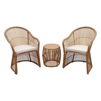 

ABBLE 3 Piece Rattan Seating Group with Cushions