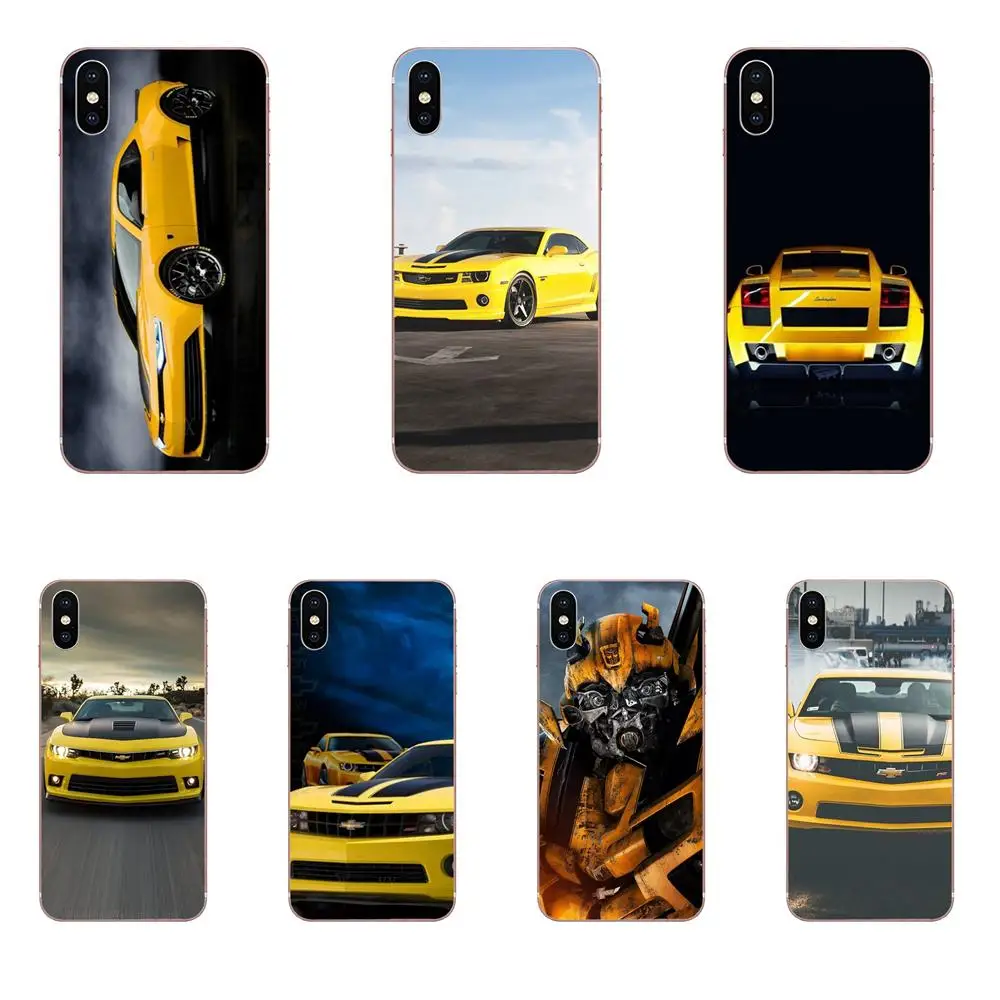 Мягкие ТПУ чехлы Капа Bumblebee трансформер спортивный автомобиль для Xiaomi Redmi Mi 4 7A 9T K20