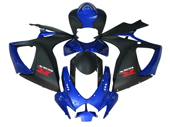 

For Suzuki GSXR600 GSXR750 K6 2006 2007 Glossy Blue Matte Black Bodywork Fairing Kit