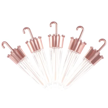 

5Pcs 5.5ML Umbrella Lip Gloss Tube DIY Containers Bottle Empty Cosmetic Tubes