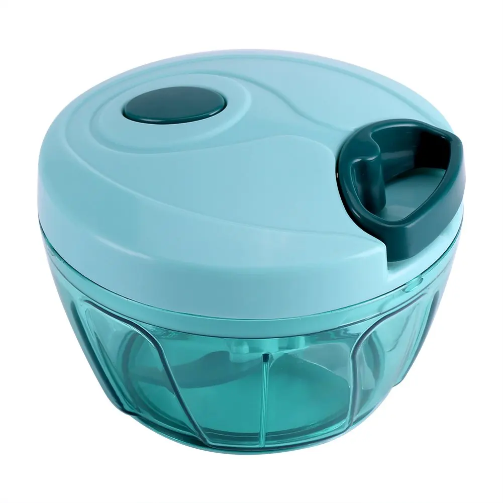 

Food Processor Mini Chopper Kitchen Hand-Powered for Mixing Vegetable Fruit Salads
