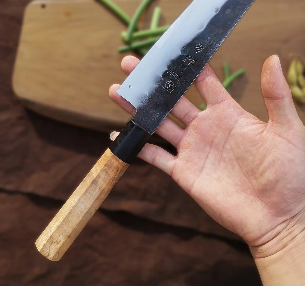 fangzuo pro facas de cozinha de aço facas santoku de chef de aço aço corte de vegetais