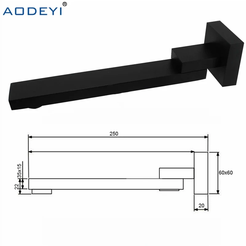 Bathroom Faucet Water Tap Faucet Wall Mounted Shower Spout Bath Tub Shower Mixer Faucet Spout Filler 180 degree Folding