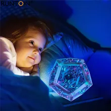 

LED Night Light Infinite Dodecahedron Color Art Light Spiral Space Color Dimmable Creativity Multi for Bedroom Atmosphere Lamp