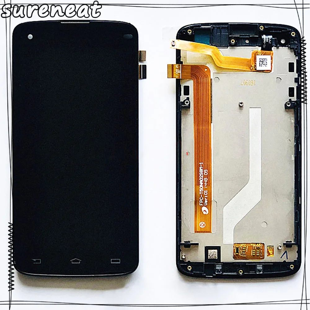 

5.0 Inch for Philips Xenium I908 LCD Display with Touch Screen Digitizer Assembly Cell Phone Accessories Replacement Part+Frame