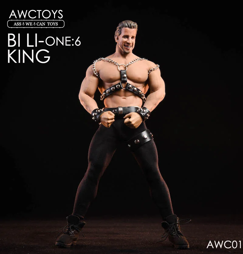 Коллекционные 1/6 весы полный набор AWCTOYS AWC01 Bi Li King Head Набор для лепки и одежды для 1" M35 Muscler Мужской Корпус