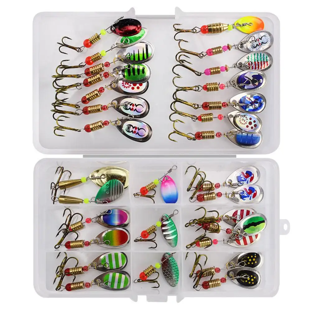  Metal Fishing Lure Fish Lures Sheet Life-like Swimming Trout Spoon Fishing Spinner Bait Isca Artifi
