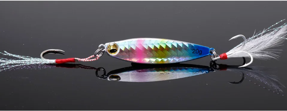 VTAVTA 15g 20g Metal Jigging Lure Vib Ice Fishing Lures Wobblers Artificial Bait For Fish Lure Pike Fishing Spoon Trout Area
