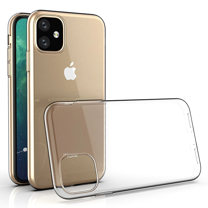 

500pcs 0.3mm Ultra Slim Thin Soft TPU Silicone Cover Transparent Crystal Clear Case For iPhone 11 Pro Max XS XR X 8 7 6 6S Plus