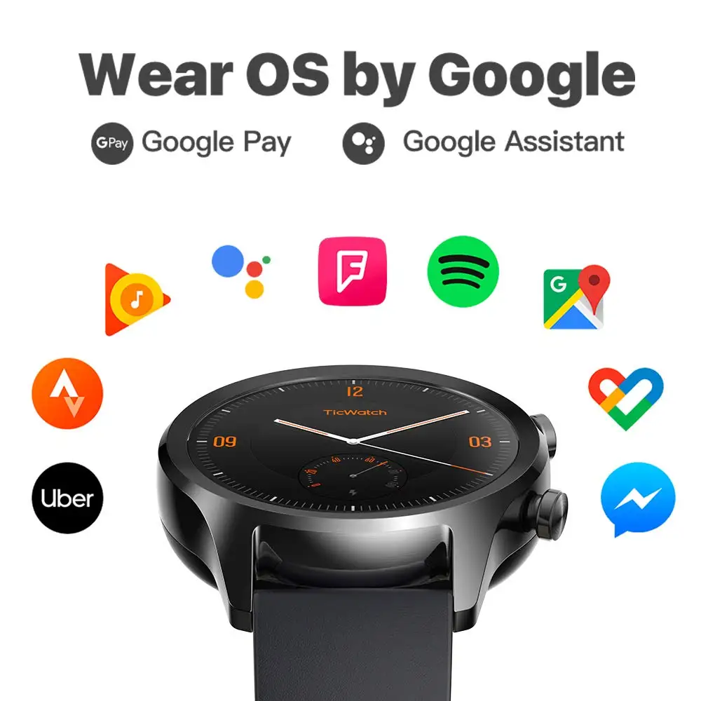  Ticwatch C2 Smart Watch Bluetooth GPS Sport Watch Android&iOS compatible IP68 Waterproof NFC Google
