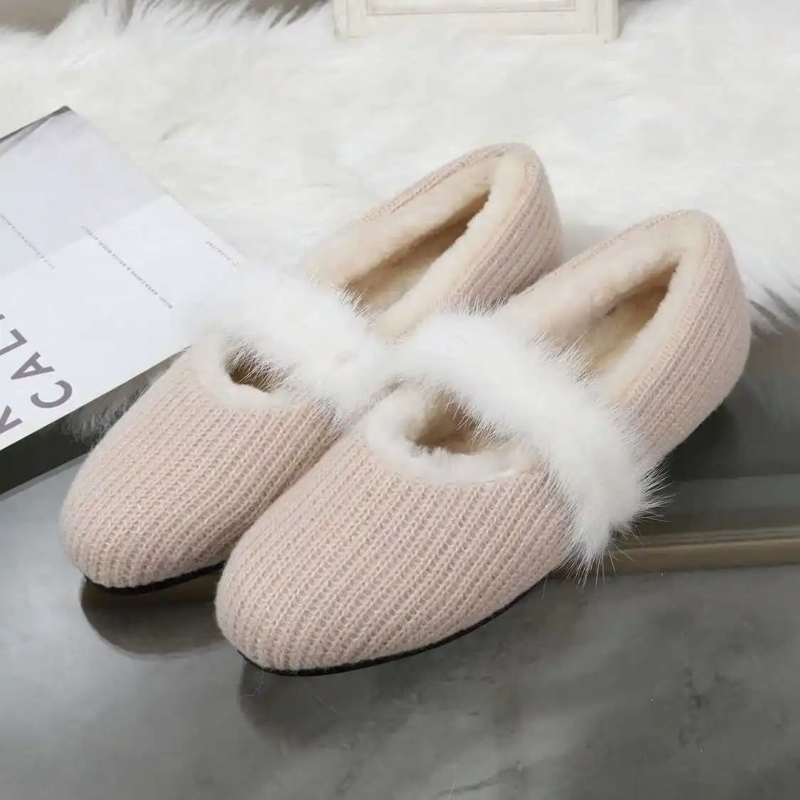 Обувь на плоской подошве; женская обувь; Сезон Зима; scarpe donna; женская обувь с круглым носком; Повседневная обувь; Buty Damskie; шерстяная обувь; chaussures femme; слипоны