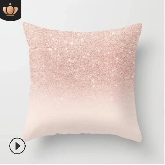 Peach Fleece Pillow Case Light Pink Series Cushion Cover Creative