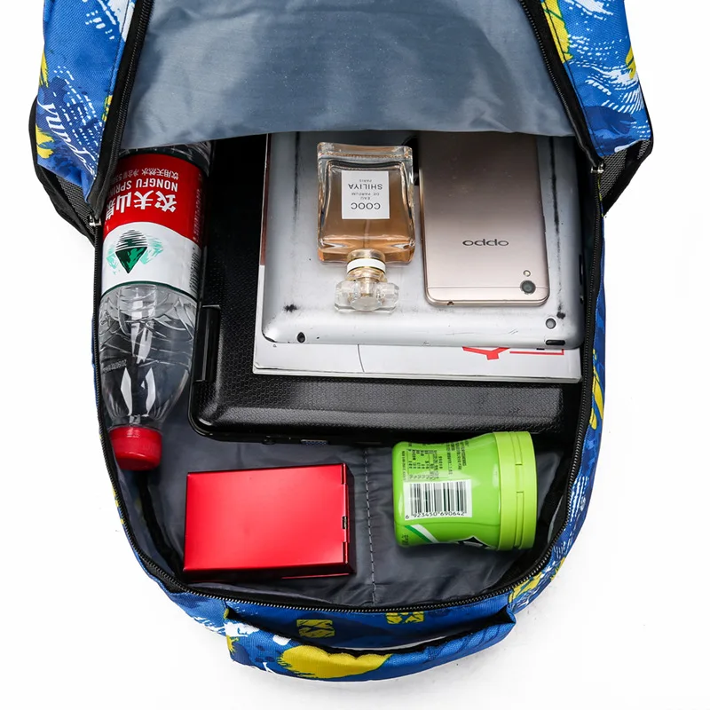 

Backpack Oxford Cloth Casual Sports Outdoor Fitness New Style Men's Middle School Students Computer Travel Fashion WOMEN'S Bag