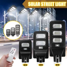 Светодиодный уличный фонарь на солнечной батарее 30 Вт 40 Вт 60 Вт, освещение на солнечной батарее с датчиком движения PIR, светодиодный светильник, водонепроницаемый IP65