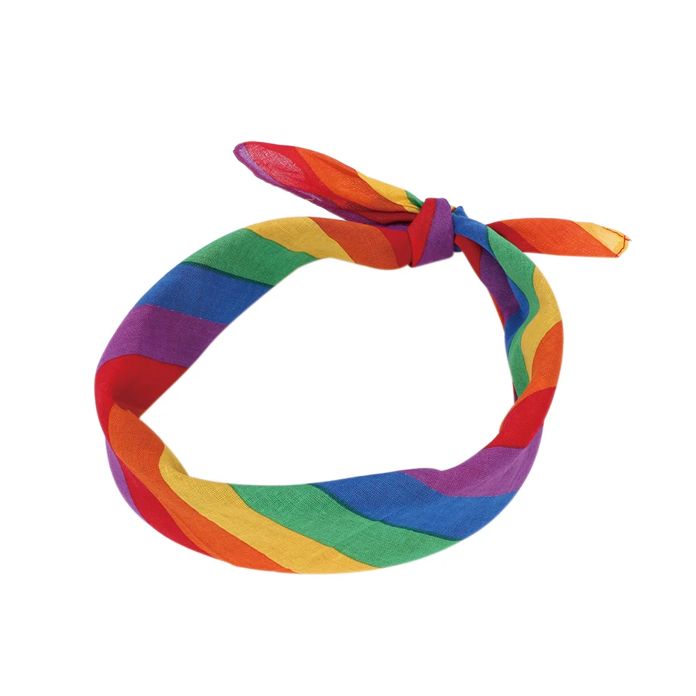 RainbowColorBandanasHeadbandCuteGirlsYogaRunningSportsHeadwear