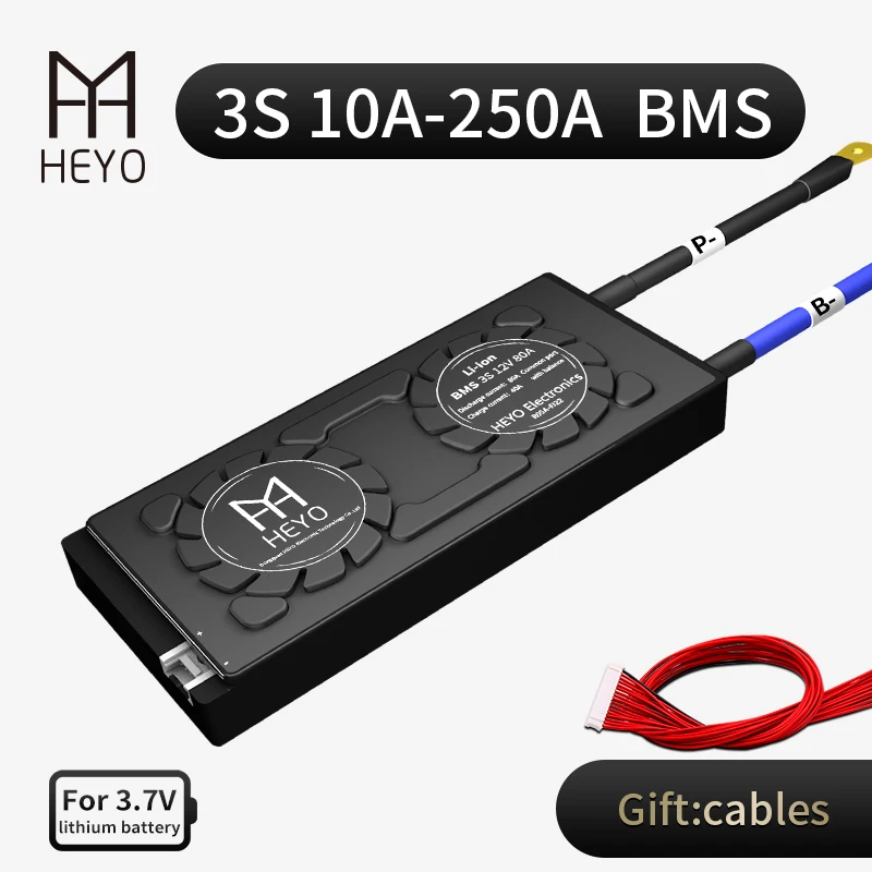 HEYO NMC Li Ion BMS 3S 12V 10A 20A 30A 40A 50A 60A 12 6 V 18650 литиевая батарея защитная доска с