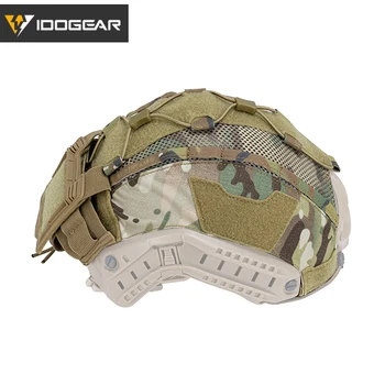 IDOGEAR Tactical Helmet Cover For Maritime Helmet with NVG Battery Pouch Hunting 3812 2