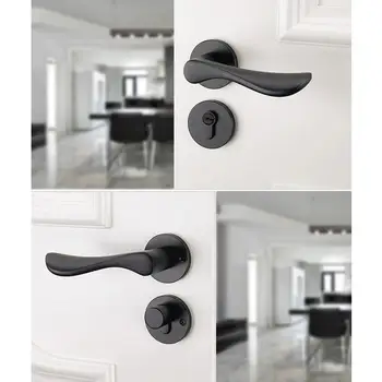 

Durable Aluminum Alloy Antique Room Door Lock with Keys/Screws Knob Lock Door Handle Anti-theft Furniture Security Lock