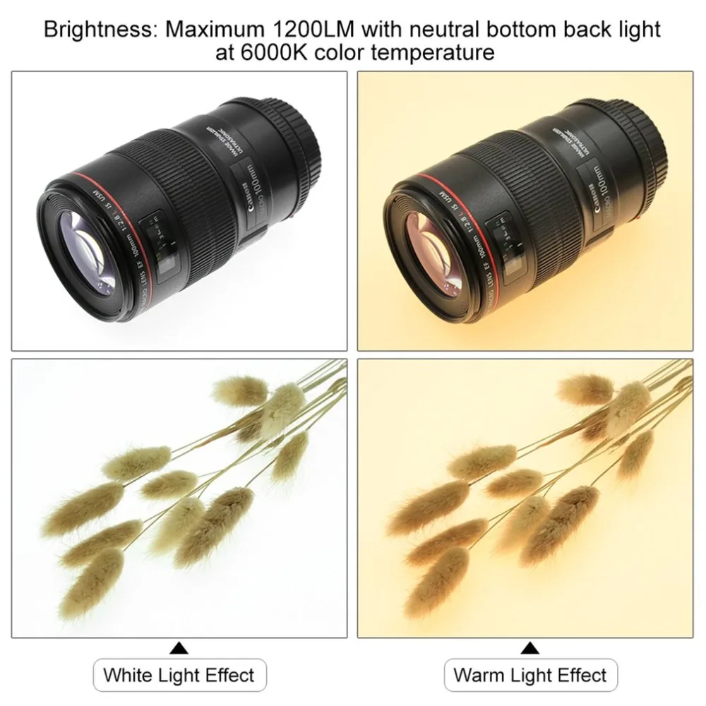 Wired Shadowless LED Lamp Light Panel 38CM*38CM Softbox Photography Lighting Photo Studio Backgroud Bottom Board