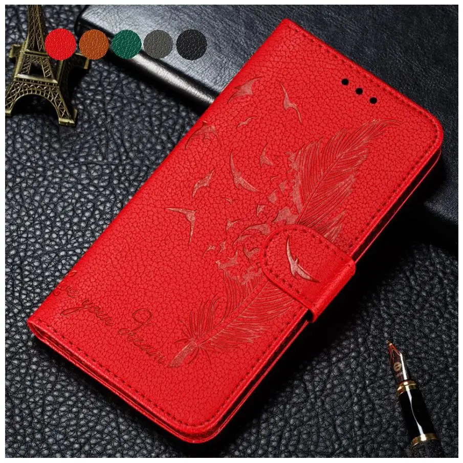 

Mi CC9E Cute Feather Flip Case For Bags Xiaomi 9 SE 9SE CC9 E A3 A2 Lite Litchi Pattern Cover Redmi 7A K20 Note 7 5A Note7 DP13G