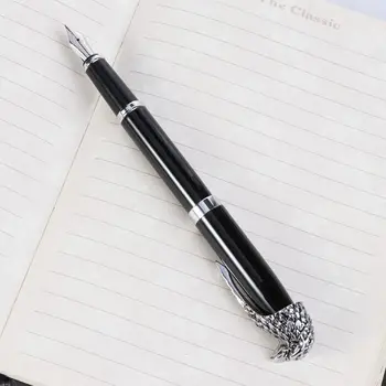 

Eagle Head Owl Clip Fountain Pen Delicate Medium Nib 0.7mm Signature Pens Business Office School Supplies Collection Gift