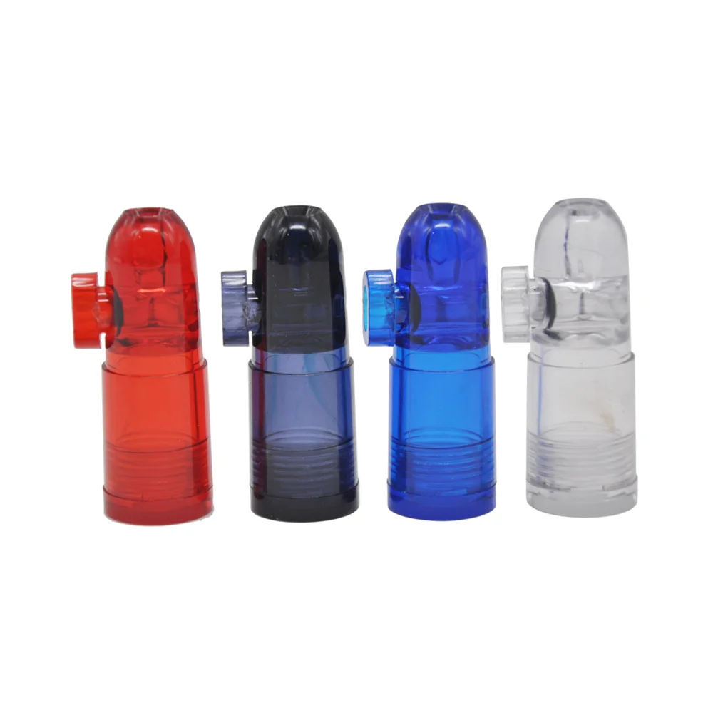 Plastic Acrylic Snorter Sunff Snorter Sniffer Bullet Rocket Snuff