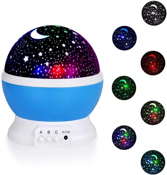 

Star Night Light for Kids, Star Projector, 360 Degree Rotating LED Night Light Projection Lamp with USB Cable