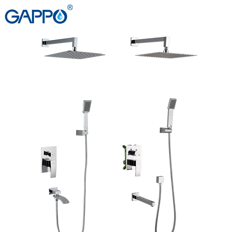 Душевая система GAPPO для ванной комнаты настенный смеситель с регулируемой