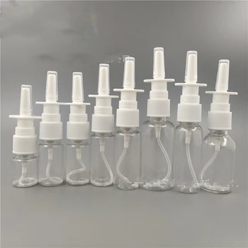 

5Pcs 10ml 15ml 20ml 30ml Empty Plastic Nose Spray Refillable Bottle Medicine Atomizer Pump Nasal Sprayer Medical Straight Nozzle