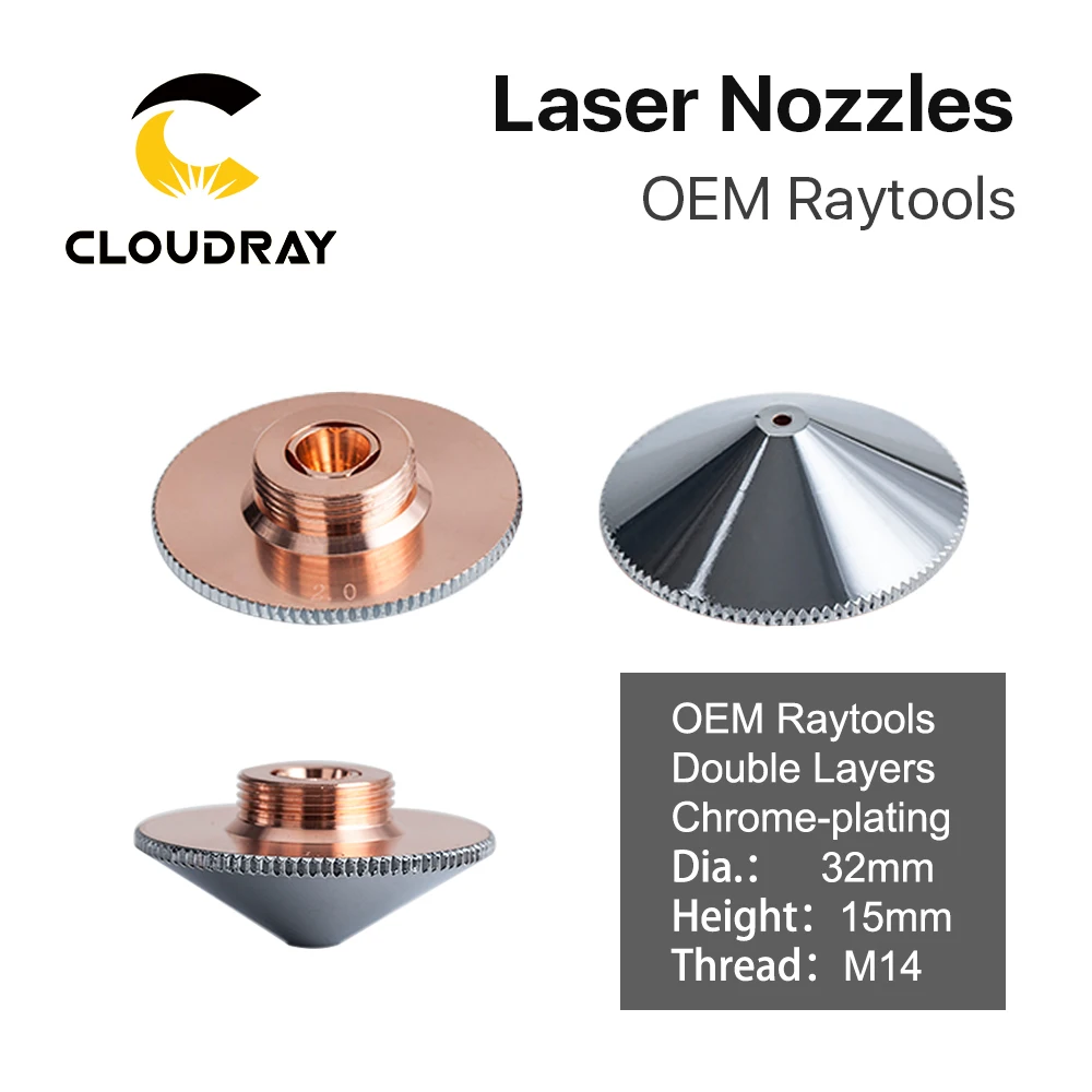 Precitec Nozzle 1.0-3.0 Double Layers Dia.32mm for Precitec 1064nm FIBER Laser Cutting Head