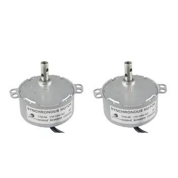

CHANCS Permanent Magnet Synchronous Motor TYD-50 110V AC 80-96RPM CW/CCW Slow Speed Electric Motor 2PCS