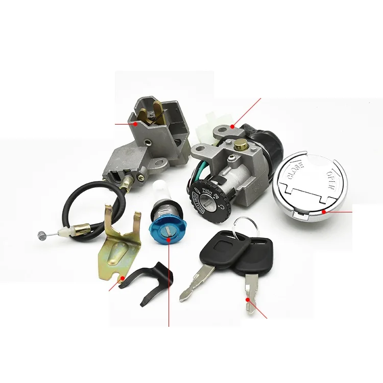 

DY48QT Lock Ignition Key Switch Set Seat Lock Key For Kymco 50cc Chinese Scooter Honda Motorcycle Part
