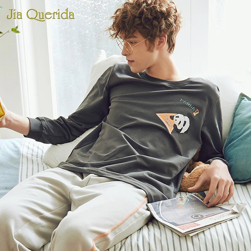 2020 Men Sleepwear Chinese Panda Pajamas Men and Women Matching Home Clothes Sporty Pyjamas 100% Cotton Loungewear Couple Pj Set 2020 Men Sleepwear Chinese Panda Pajamas Men and Women Matching Home Clothes Sporty Pyjamas 100% Cotton Loungewear Couple Pj Set