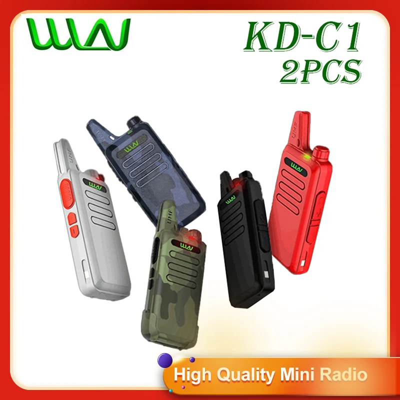 2PCS WLN KD-C1 дети мини рации ручной Ham радио трансивер USB зарядка kd c1 дети рации uhf 400-470 мгц