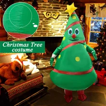 LBLA PU гигантский надувной Рождественский с деревом одежда водонепроницаемый косплей партия наряд Костюм Опора надувные забавные игрушки для взрослых 150-190 см